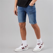 French Connection Boys Denim Shorts Mid Blue