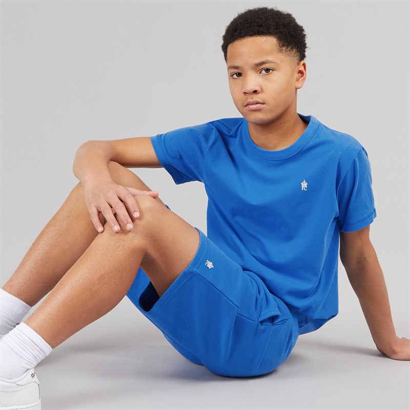 French Connection Boys Crown T-Shirt And Shorts Set Cobalt/White