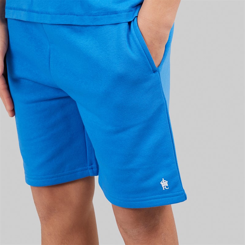 French Connection Boys Crown T-Shirt And Shorts Set Cobalt/White