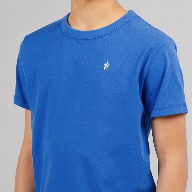 French Connection Boys Crown T-Shirt And Shorts Set Cobalt/White
