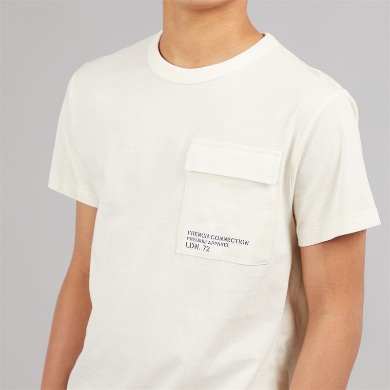 French Connection Boys Utility T-Shirt and Shorts Set Stone/Marine Stone / Marine