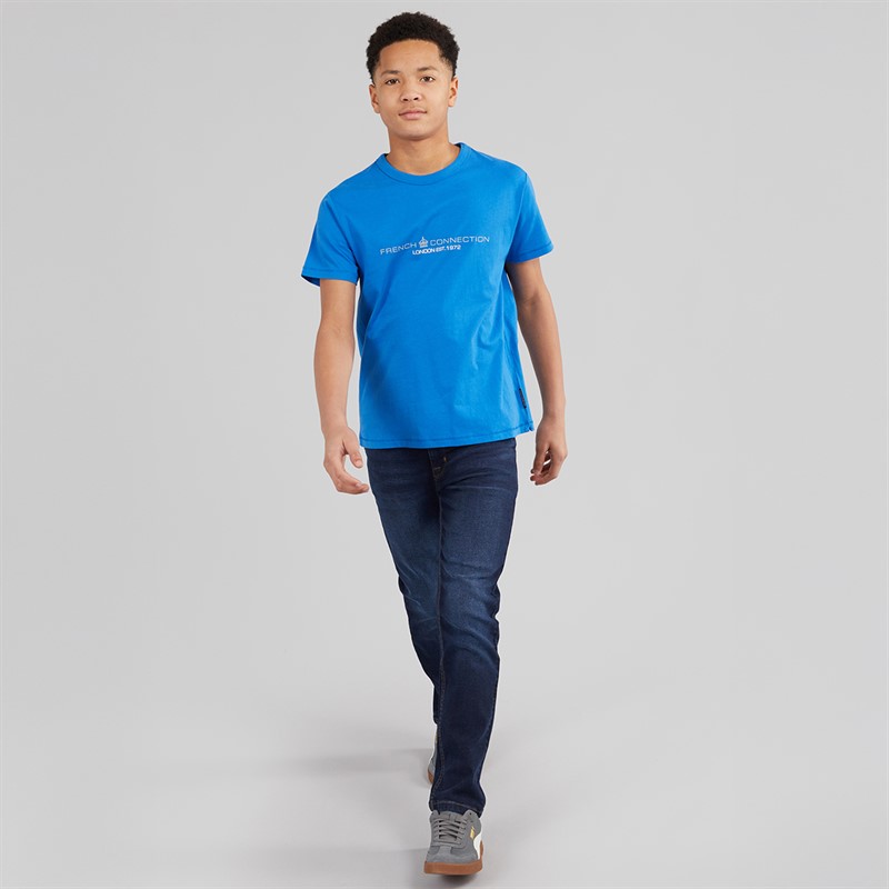 French Connection Boys Straight Fit Jeans Dark Blue