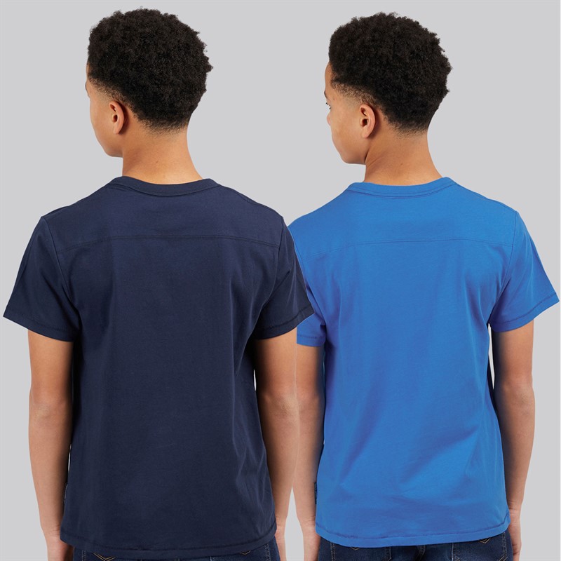 French Connection Boys Two Pack T-Shirts Marine/Royal Blue Marine / Royal Blue