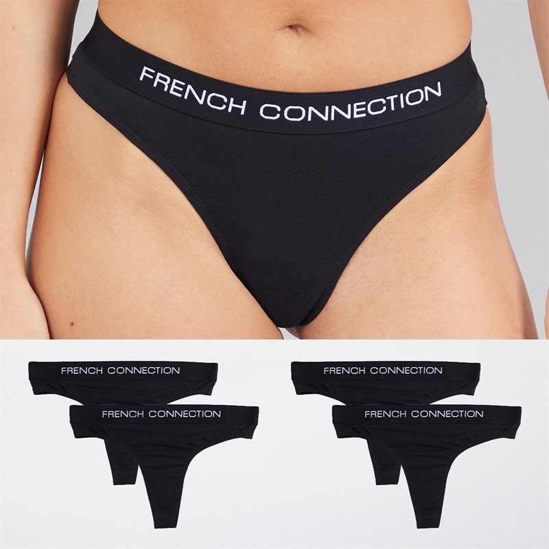 French Connection Womens Five Pack Thongs Multi 6