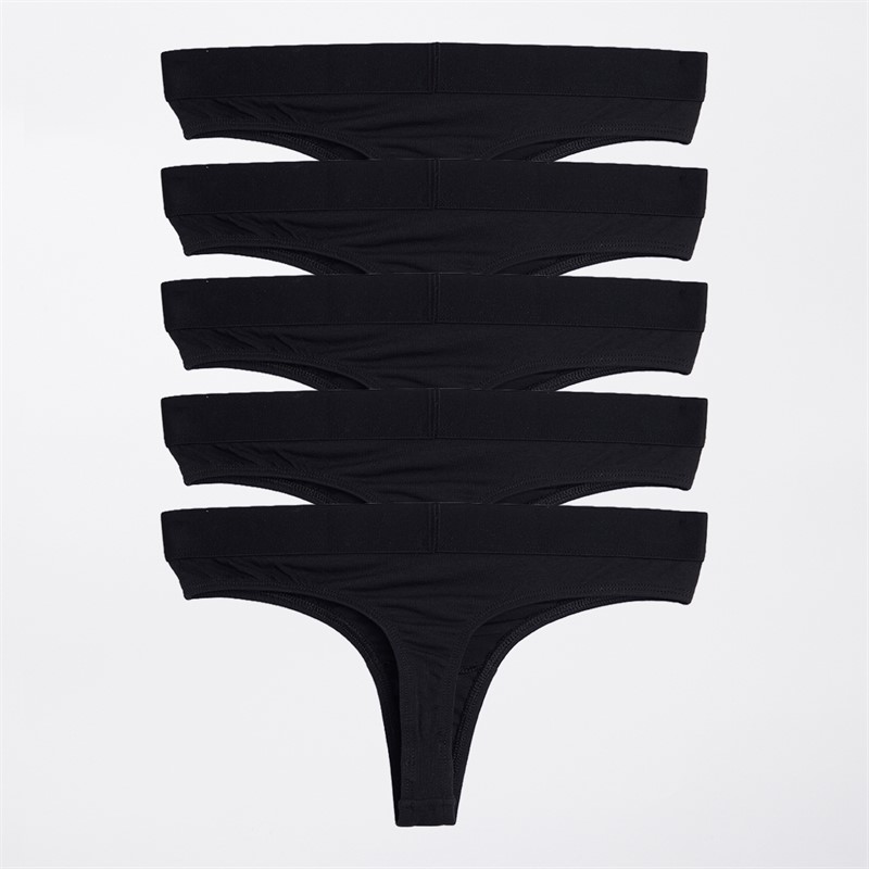 French Connection Womens Five Pack Thongs Multi 6