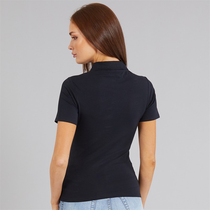 French Connection Womens Polo Shirt Midnight