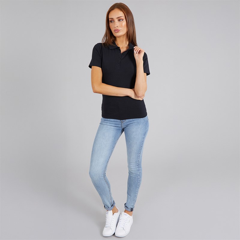 French Connection Womens Polo Shirt Midnight