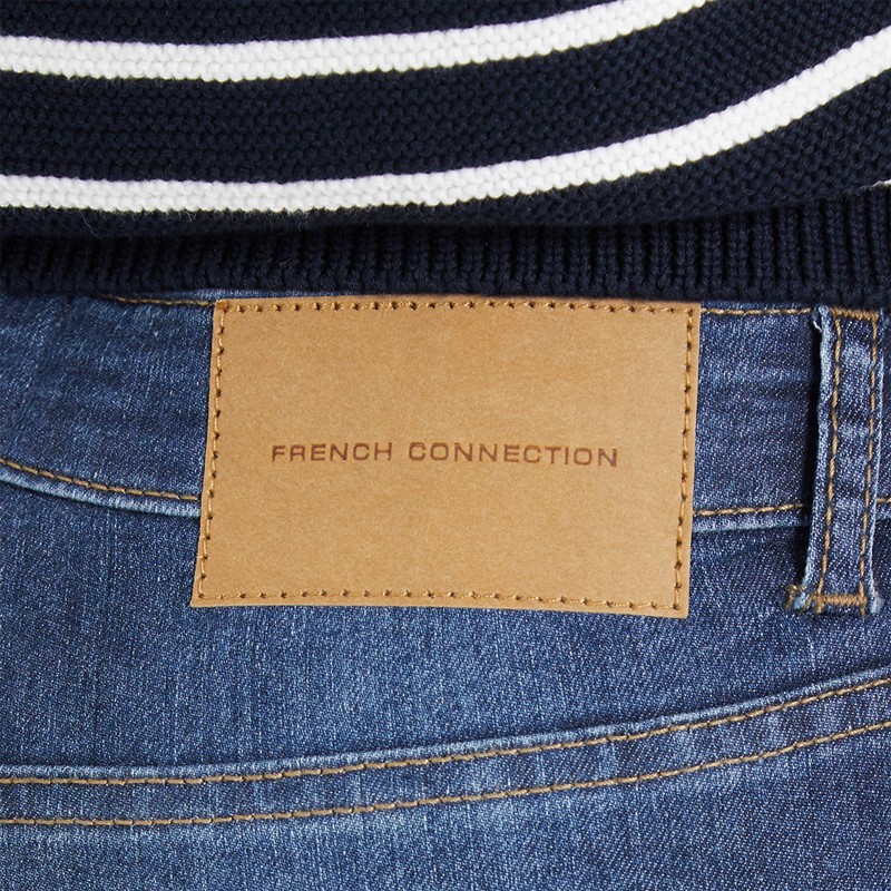 French Connection Womens Skinny Jeans Blue Mid