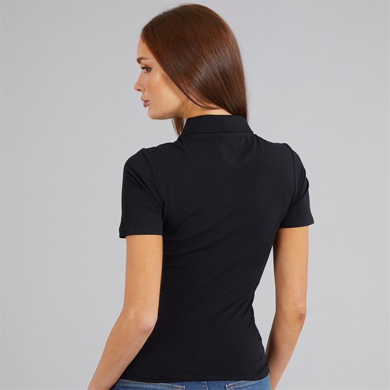 French Connection Womens Polo Shirt Black