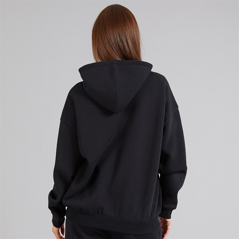 French Connection Womens FCUK Collegiate Hoodie Midnight/White/Black