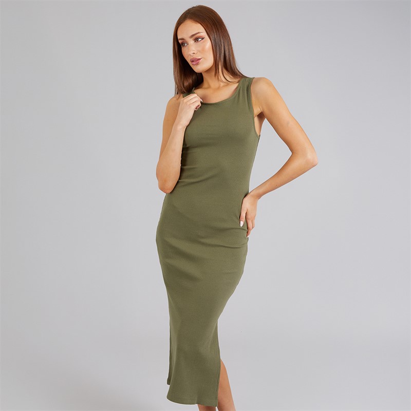 French Connection Womens Racer M Dress Khaki