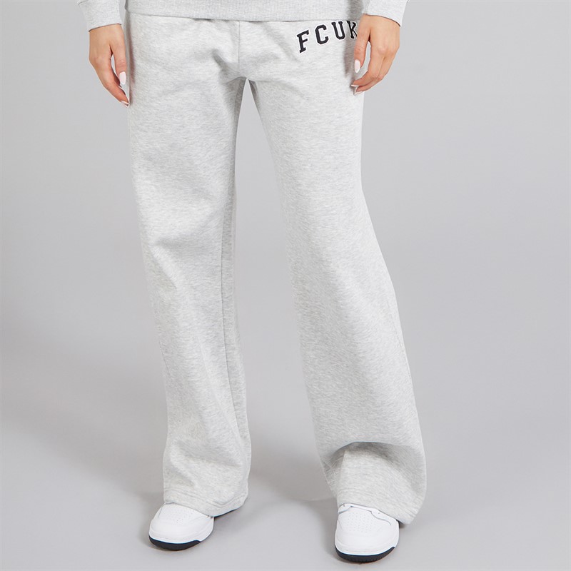 French Connection Womens FCUK Collegiate Joggers Light Grey Melange/Midnight/White Lgt Grey Mel/Midnight/White