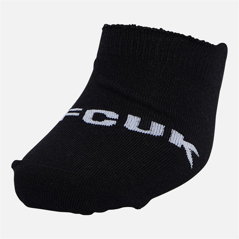French Connection Mens FCUK Seven Pack Invisible Trainer Socks Black/White