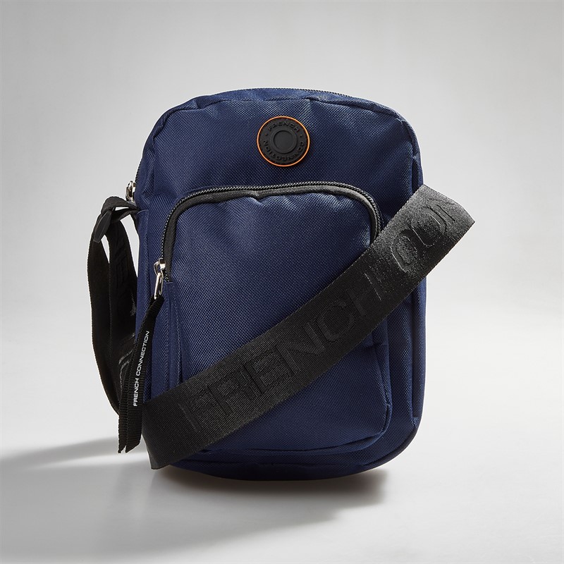 French Connection Mens Cluzet Crossbody Bag Navy
