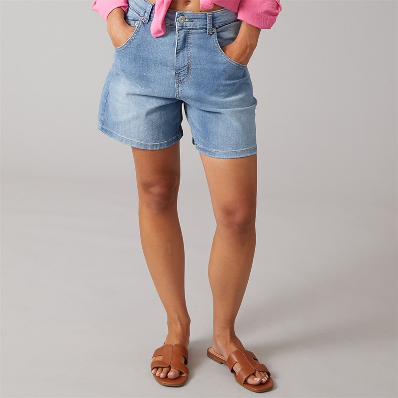 French Connection Womens Denim Shorts Stone Wash Stonewash