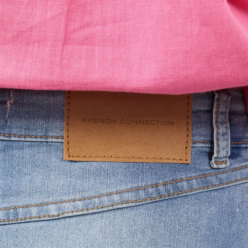 French Connection Womens Denim Shorts Stone Wash Stonewash