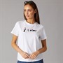 French Connection Womens FC Je T-aime T-Shirt White