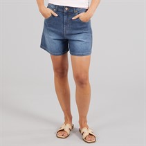 French Connection Womens Denim Shorts Blue Mid