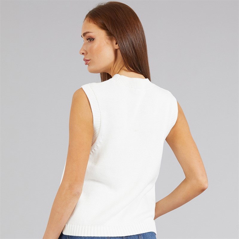 French Connection Womens Oversized Tank Top Summer White