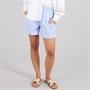French Connection Womens Poplin Stripe Shorts Blue/White