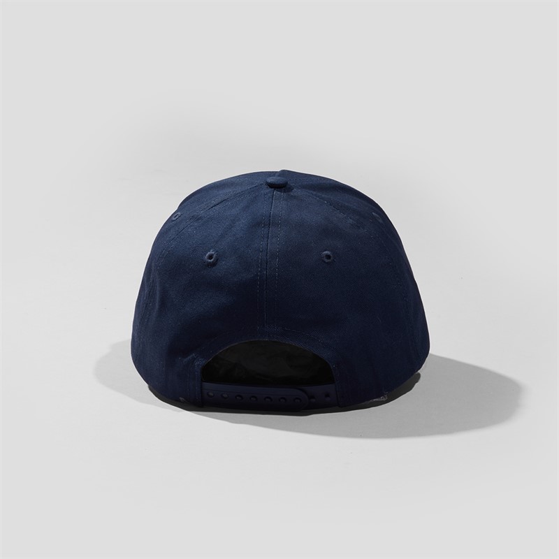 French Connection Mens Highbuild Logo Print Baseball Cap Navy/White Navy / White