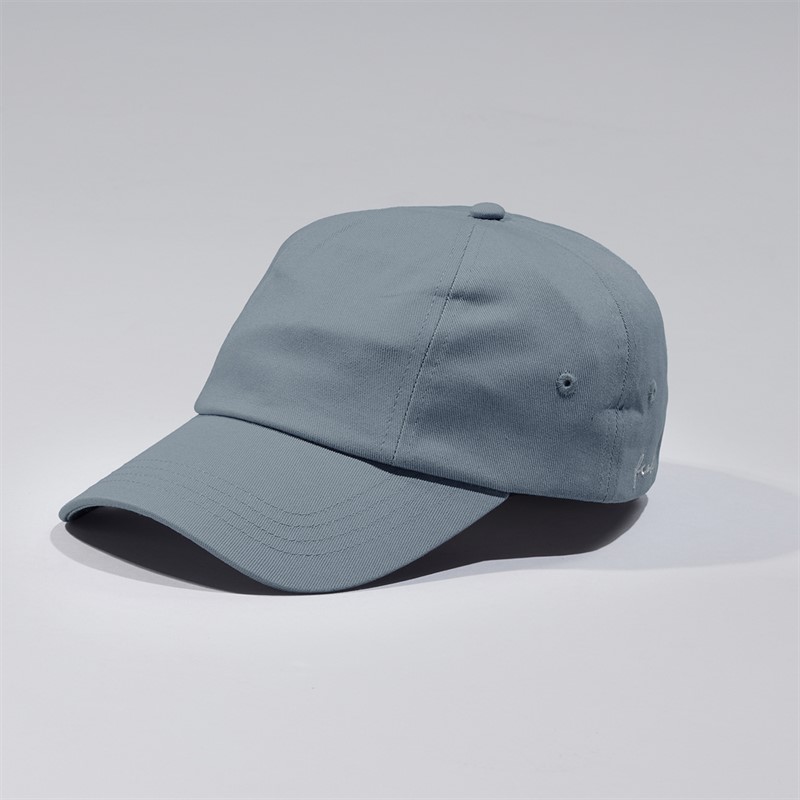 French Connection Mens Side Panel Script Baseball Cap Pale Blue