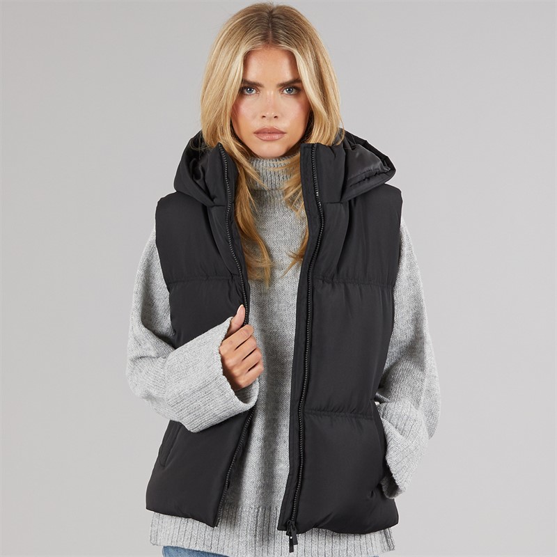 French Connection Womens Row Short Gilet Black