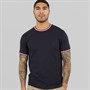 French Connection Mens 3 Col Ringer T-Shirt Marine
