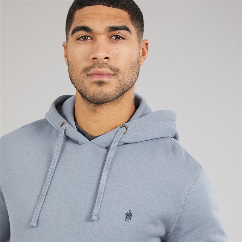 French Connection Mens FC Hoodie Light Blue/Marine Lgt Blue/Marine