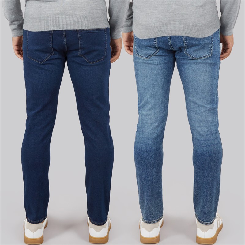French Connection Mens FCUK Two Pack Slim Fit Jeans Ind50/Ind55