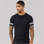 French Connection Mens Arm Stripes T-Shirt Marine/White