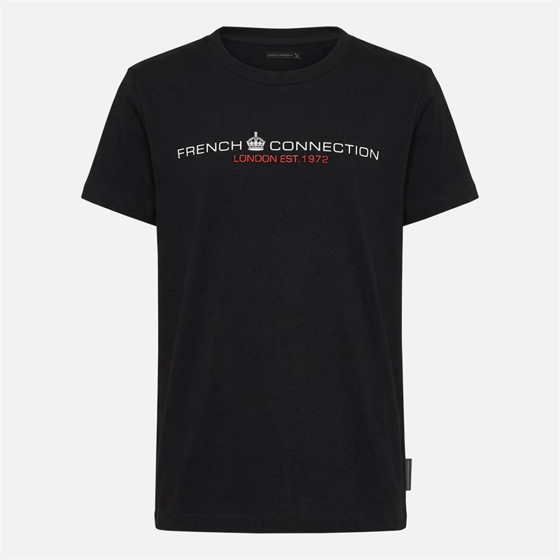 French Connection Boys FC Two Pack T-Shirts Multi 6 Midnight/Black