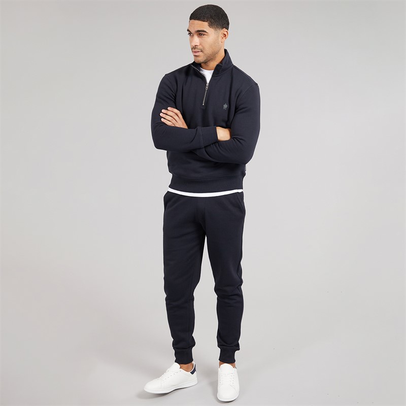 French Connection Mens 1/2 Zip Tracksuit Marine