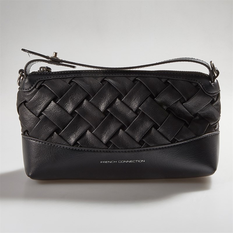 French Connection Womens Weave Bag Black