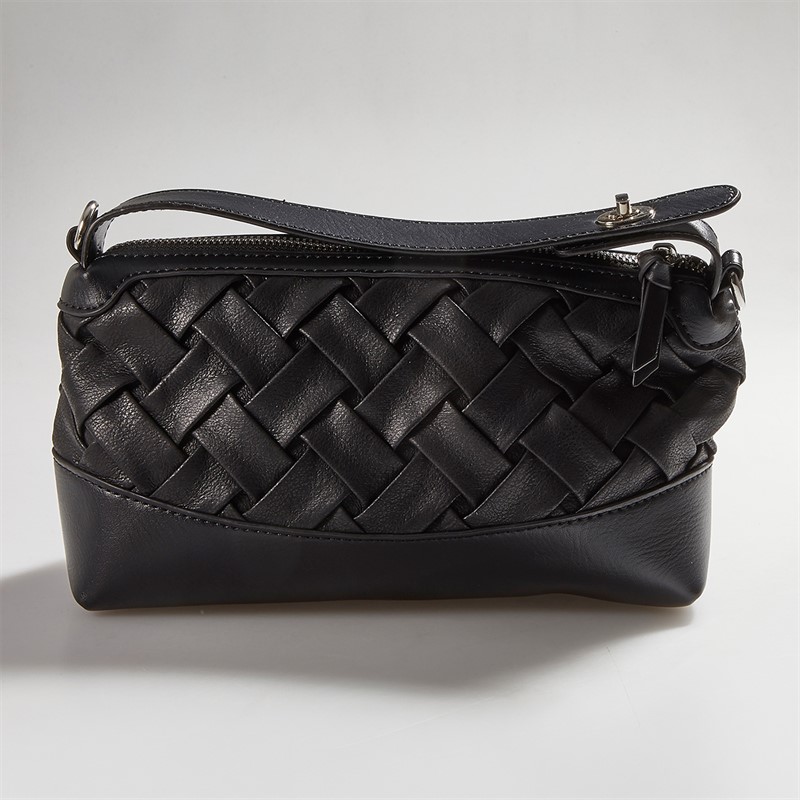 French Connection Womens Weave Bag Black