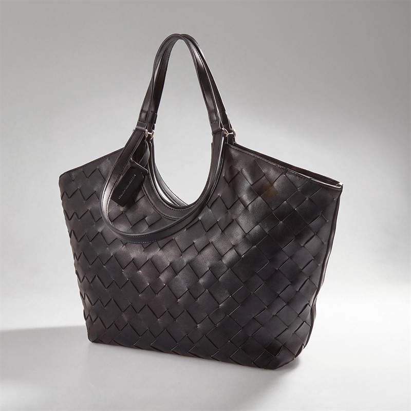 French Connection Womens Large Lattice Bag Black