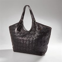French Connection Womens Large Lattice Bag Black