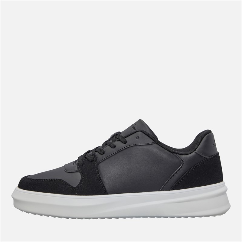 French Connection Mens Hybrid Court Trainers Black/White