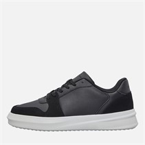 French Connection Mens Hybrid Court Trainers Black/White