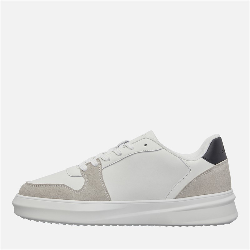 French Connection Mens Hybrid Court Trainers White/Black