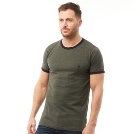French Connection Heren Fcuk Ringer T Shirt Gemeleerd Donkergroen french connection kopen in de aanbieding French Connection Heren Fcuk Ringer T Shirt Gemeleerd Donkergroen french connection kopen in de aanbieding