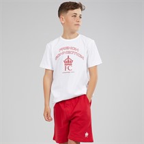 French Connection Boys Jewel T-Shirt And Shorts Set White/Red