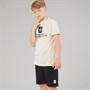 French Connection Boys T-Shirt And Shorts Set Stone/Black
