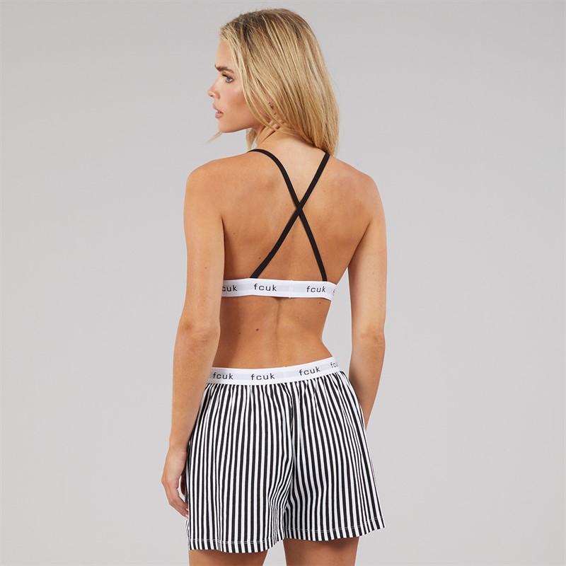 French Connection Womens FCUK Boxer Set Black