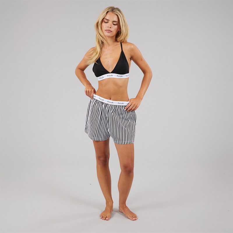 French Connection Womens FCUK Boxer Set Black
