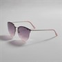French Connection Womens Cat Eye Rimless Sunglasses Multi