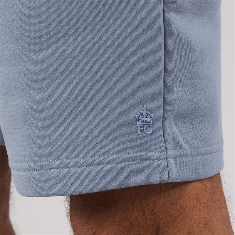 French Connection Mens T-Shirt And Shorts Set Light Blue Mel Lgt Blue Mel