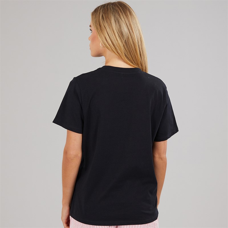 French Connection Womens Bonjour T-Shirt Midnight/Red
