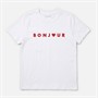 French Connection Womens Bonjour T-Shirt White/Red