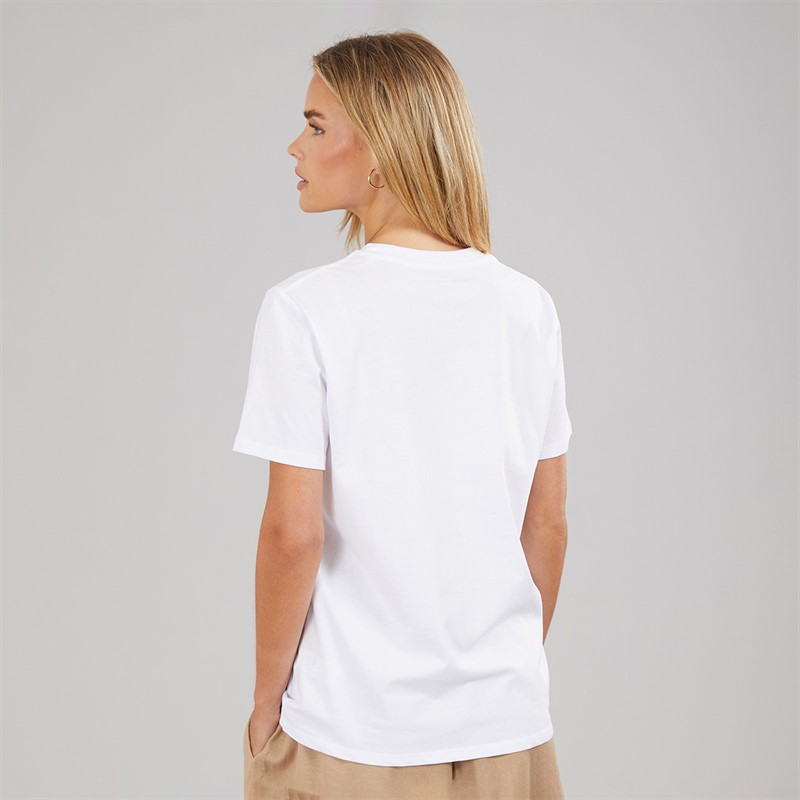 French Connection Womens Bonjour T-Shirt White/Red